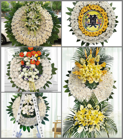 安徽淮南市凤台县朱马店镇刘桥口村花圈速递